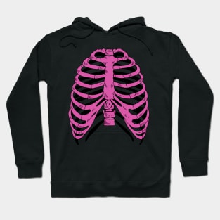 Pink ribs Hoodie